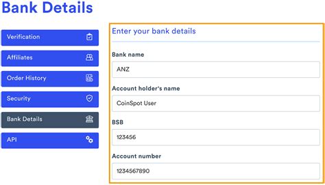 Change of Bank Details .